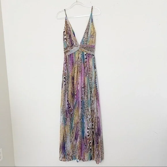 Multicolor animal print maxi dress - Picture 12 of 12